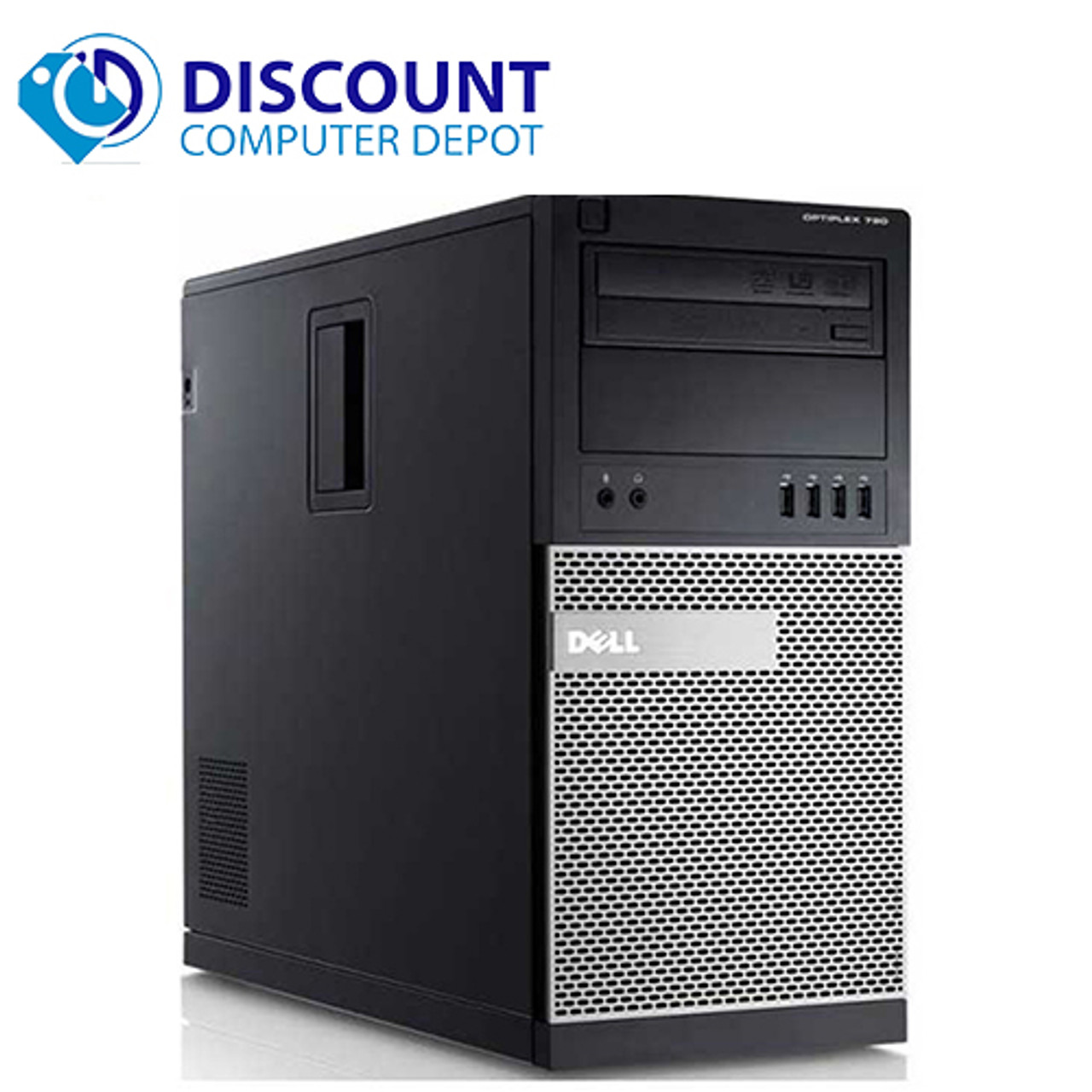 Dell Optiplex 990 Computer Tower i7 3.4GHz 8GB 256GB SSD Win